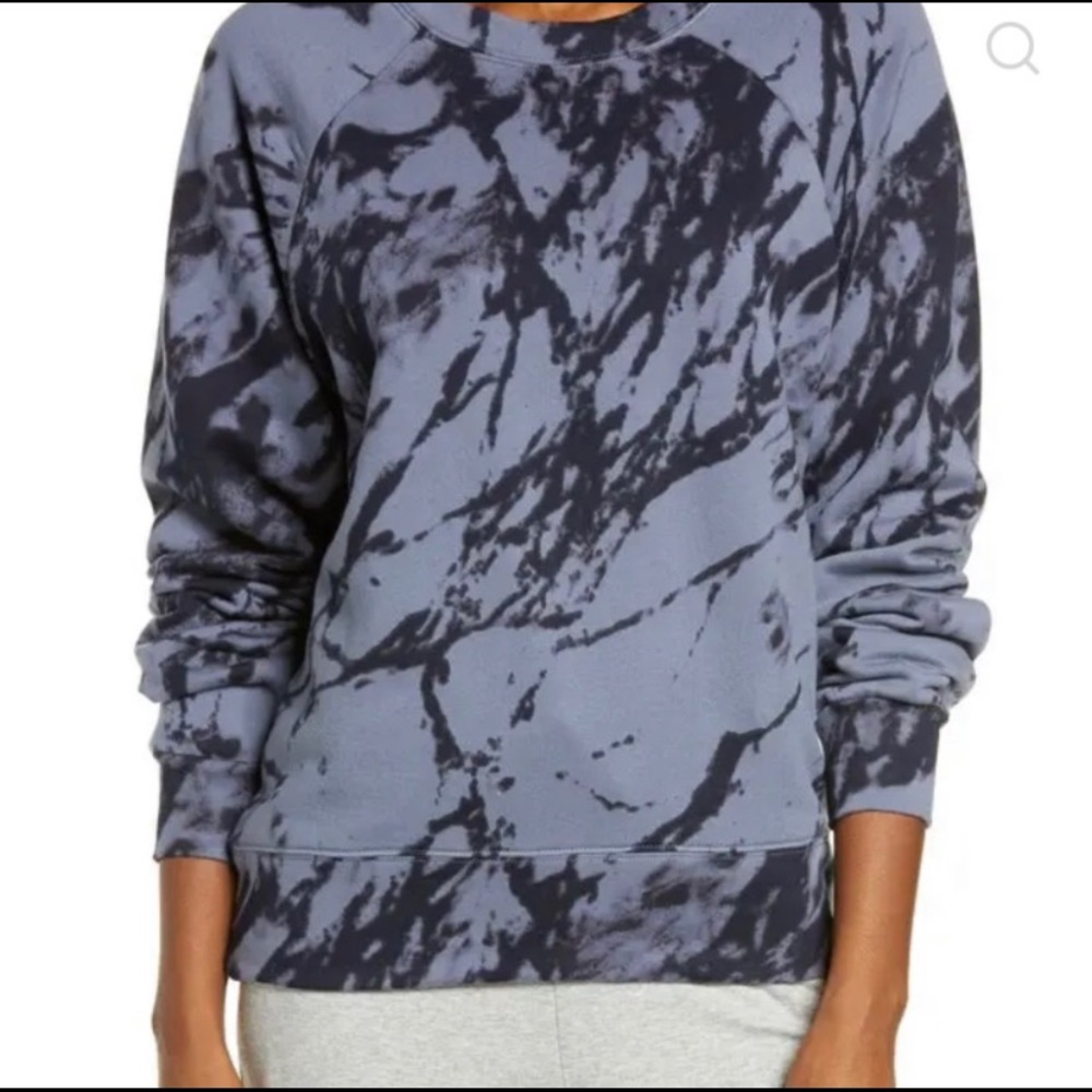 Zella Jamie Ink Tie Dye Crewneck Sweatshirt Small